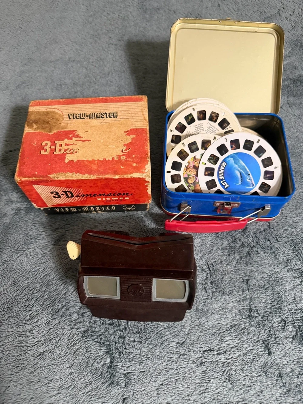 2 Classic View-Master 3D Viewer Sets & Reels